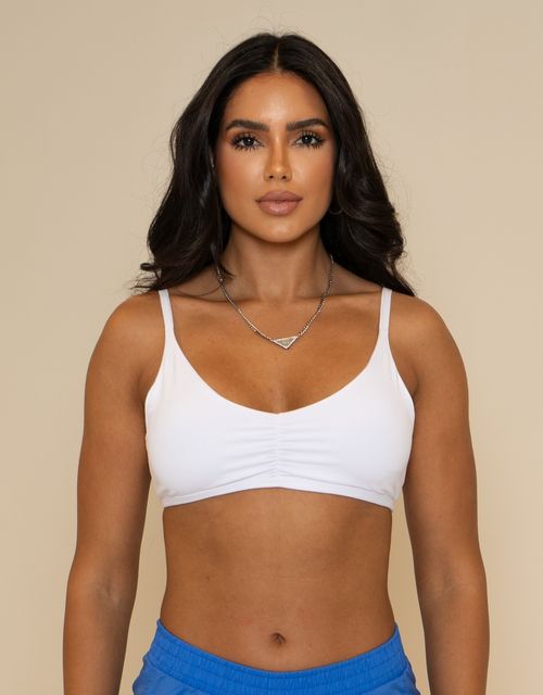 F357 - Top conforto alcas retas beach tenis, alças finas com regulagem e bojo removivel.