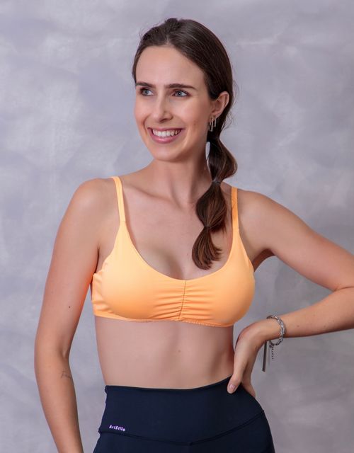 F357 - Top conforto alcas retas beach tenis, alças finas com regulagem e bojo removivel.