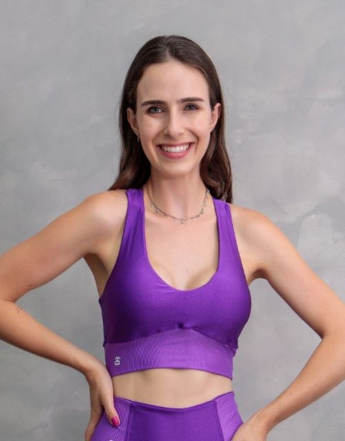 F417 - Top reforcado nadador fitness classico nadador, com bojo.