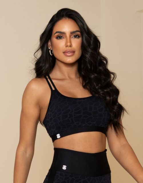 F466 - Top conforto nadador, base com elastico e alças strappy.