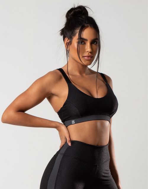 F327S - Top reforcado alcas retas, bojo removivel, alças largas com recortes frontais,tecido speed.