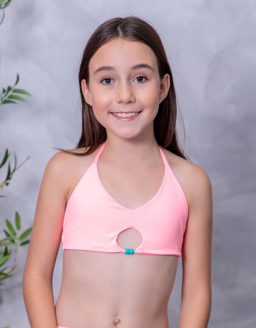 B396 - Biquini juvenil com miçangas.