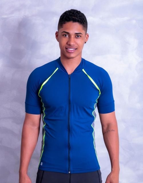 F337-CAMISA MANGA CURTA CICLISMO MASCULINO