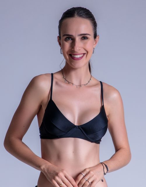 B488 - Sutia estruturado com bojo removivel, tecido jersinyl, b467.