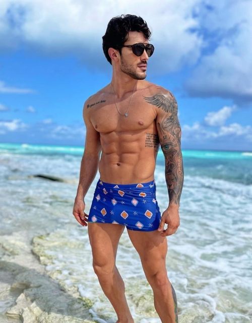 B339 - Sunga boxer adulta estampada.