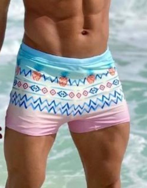 B339 - Sunga boxer adulta estampada.