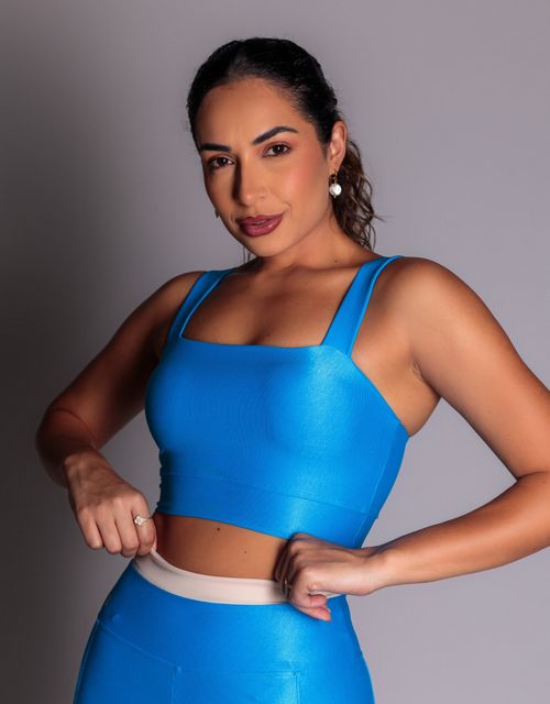 F488C - Top conforto alcas retas, decote aredondado.