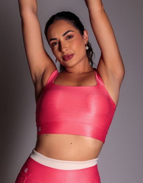 F488C - Top conforto alcas retas, decote aredondado.