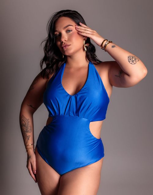 B543 - Maiô engana mamãe com bojo removível, bumbum médio.