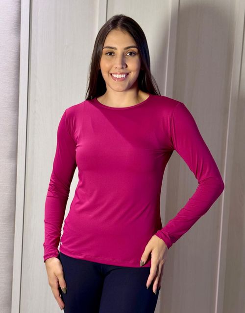 B231 - Blusa manga longa feminina com proteção uv.