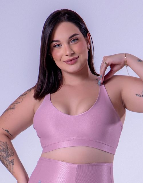 F482T - Top reforcado alcas retas com bojo removivel.