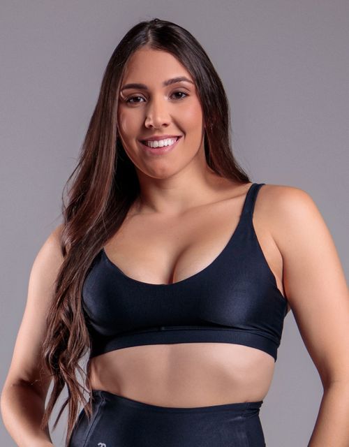 F482T - Top reforcado alcas retas com bojo removivel.