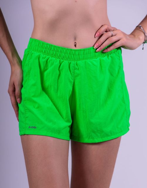 F217 - Short sobre short fitness em tactel com forro.
