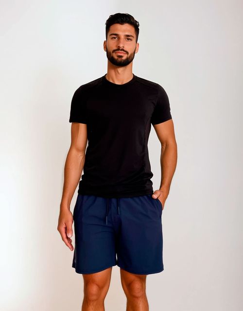 F529 - Short masculino com ziper no bolso.