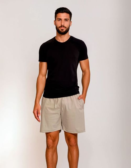 F529 - Short masculino com ziper no bolso.