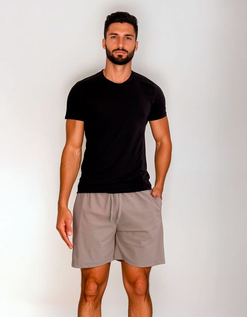F529 - Short masculino com ziper no bolso.