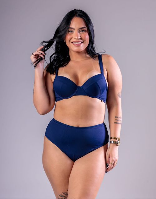 Biquini estruturado com regulagem  + calcinha hot paint