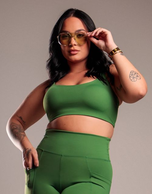 F465 - Top conforto alcas retas com bojo removivel, alcas largas com elastico, tecido suplex.